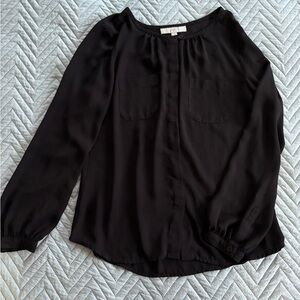 LOFT Black Blouse